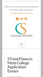 Mobile Screenshot of collegespecific.com